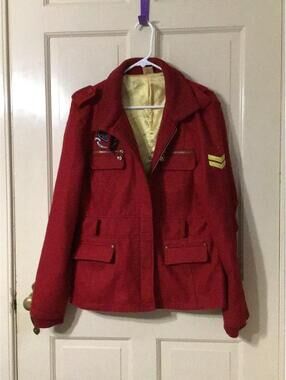 Apple Bottom Red Wool Jacket